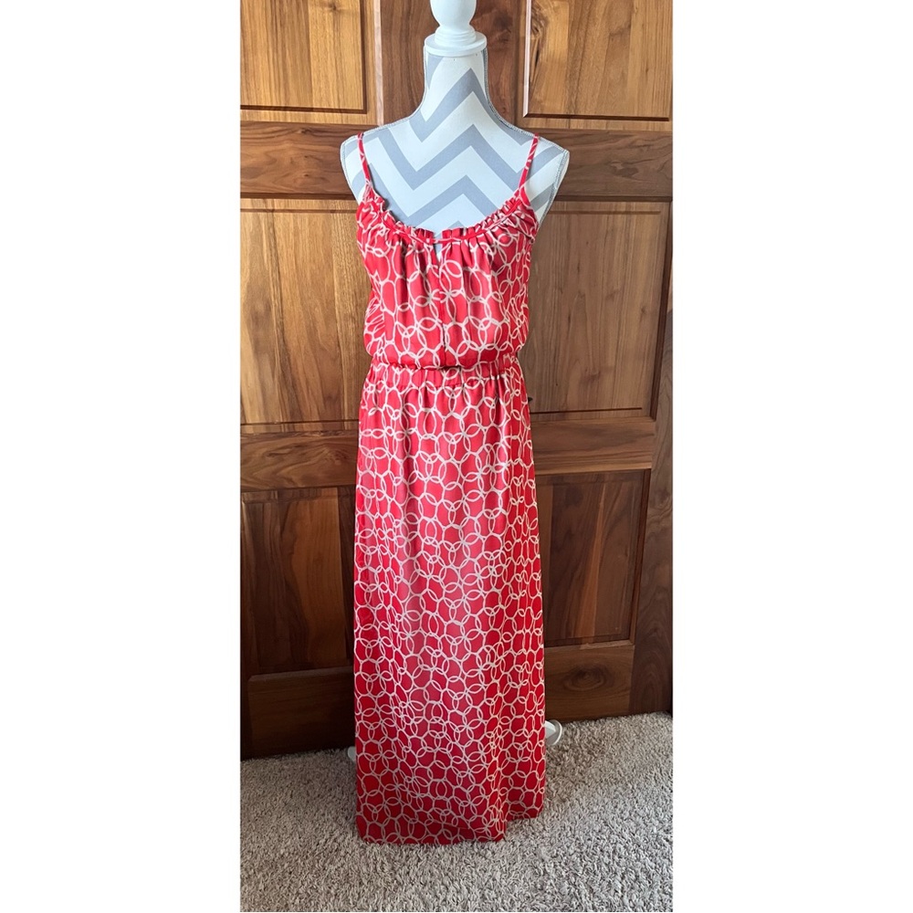 Stylish red maxi dress